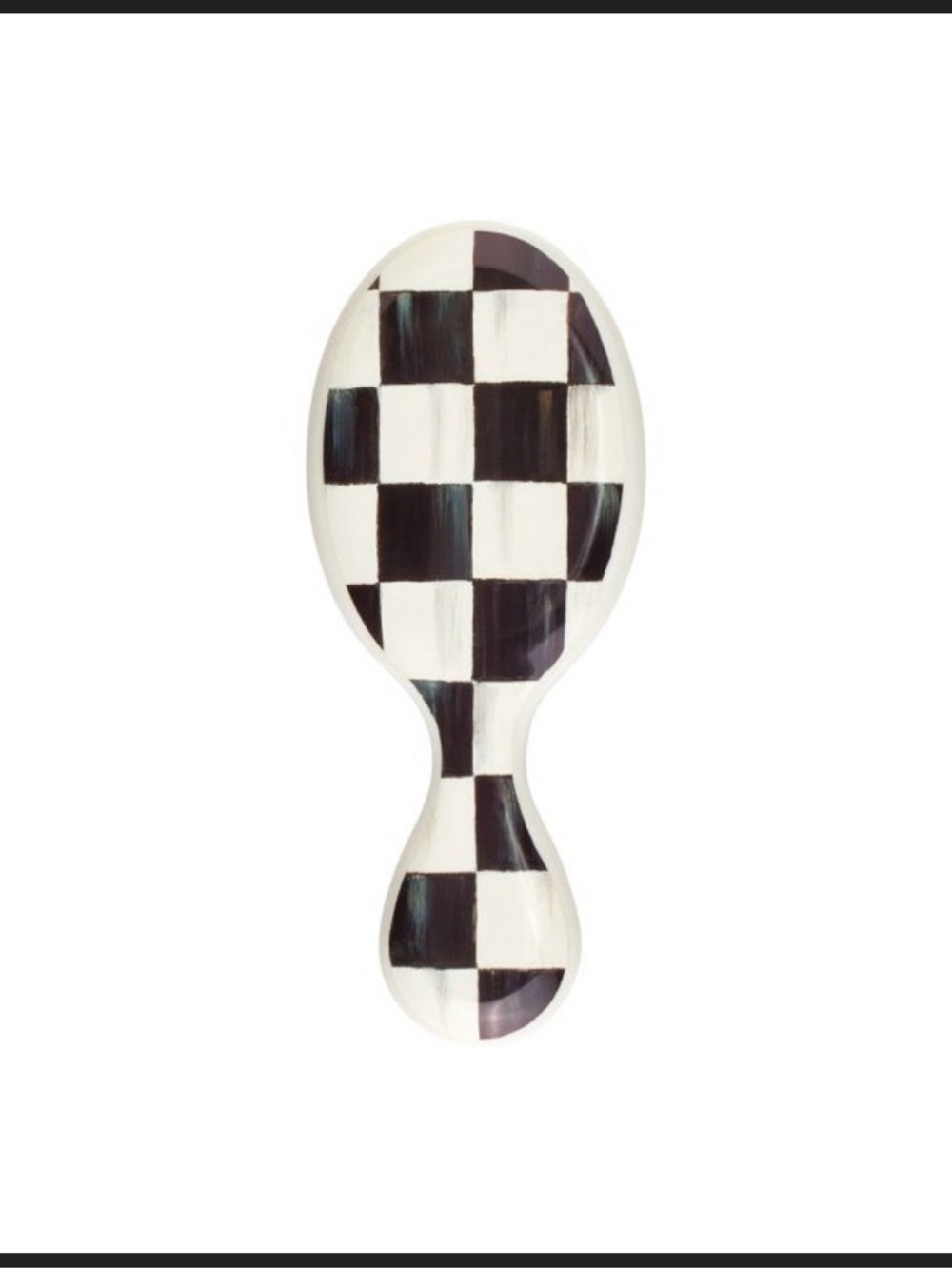 Mackenzie Childs x wet brush courtly check mini hair brush new in box